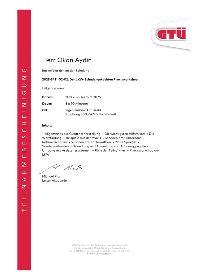 Lkw und Nutzfahrzeuge – Nachweis von Okan Aydin